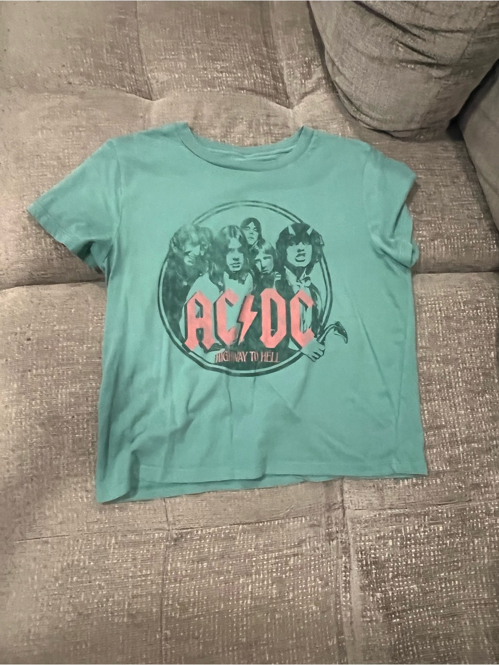 AC/DC Teal Graphic Tee